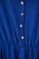 Rochie din georgette albastra scurta in clos cu elastic in talie accesorizata cu cordon - Lady Pandora 5 - StarShinerS.ro