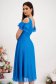 - StarShinerS turquoise dress midi cloche from veil fabric with glitter details 2 - StarShinerS.com