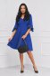 Blue dress cloche elastic cloth with ruffled sleeves - StarShinerS 4 - StarShinerS.com
