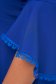 Rochie din stofa elastica albastra in clos cu volanase la maneca - StarShinerS 5 - StarShinerS.ro