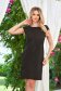 Rochie din stofa cu aplicatii cu sclipici neagra scurta cu un croi drept - StarShinerS 1 - StarShinerS.ro