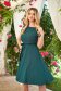 - StarShinerS green dress lycra with glitter details cloche with elastic waist 1 - StarShinerS.com
