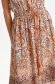 Brown dress cloche midi light material short sleeves 6 - StarShinerS.com