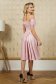 Lightpink dress cloche naked shoulders with pearls taffeta 3 - StarShinerS.com
