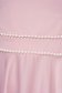Rochie din tafta elastica roz deschis in clos cu umeri goi si aplicatii cu perle - PrettyGirl 5 - StarShinerS.ro