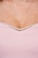 Rochie din tafta elastica roz deschis in clos cu umeri goi si aplicatii cu perle - PrettyGirl 6 - StarShinerS.ro