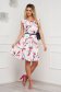 Dress cloche elastic cloth short cut with floral print 4 - StarShinerS.com