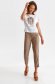 Bluza dama din material subtire alba cu croi larg si imprimeu abstract - Top Secret 3 - StarShinerS.ro