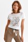 White t-shirt thin fabric loose fit abstract 1 - StarShinerS.com