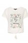 White t-shirt thin fabric loose fit abstract 5 - StarShinerS.com