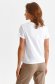 Tricou din bumbac alb cu croi larg si imprimeu abstract - Top Secret 2 - StarShinerS.ro