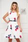 Rochie din stofa elastica scurta in clos cu imprimeu floral - Lady Pandora 1 - StarShinerS.ro