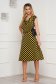 Dress midi cloche lycra short sleeves 3 - StarShinerS.com