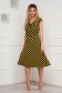 Dress midi cloche lycra short sleeves 4 - StarShinerS.com