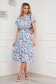 Dress georgette cloche with elastic waist with floral print midi 3 - StarShinerS.com