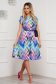 Rochie din lycra midi in clos cu elastic in talie cu imprimeu abstract - StarShinerS 4 - StarShinerS.ro
