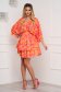 Rochie din georgette scurta in clos cu elastic in talie - SunShine 3 - StarShinerS.ro