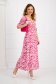 Dress cloche with elastic waist midi thin fabric 4 - StarShinerS.com