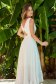 Midi Asymmetrical Cloche Dress in Veil with Ivory Plumeti Applications - StarShinerS 2 - StarShinerS.com