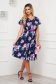 Dress midi cloche georgette with floral print 4 - StarShinerS.com