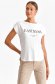 White t-shirt cotton loose fit with writing print 2 - StarShinerS.com