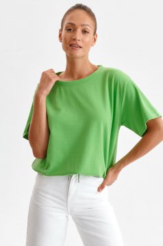 Bluza dama verde cu croi larg accesorizata cu snur in talie - Top Secret