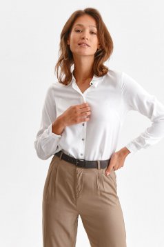 White women`s shirt georgette loose fit