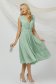 Mint dress midi cloche from veil fabric buckle accessory strass 1 - StarShinerS.com