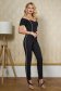 Black women`s blouse elastic cloth with pearls naked shoulders 5 - StarShinerS.com