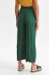 Green trousers thin fabric flared high waisted accessorized with belt 3 - StarShinerS.com