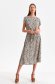 Bluza dama din material subtire crem cu croi larg si imprimeu animalier - Top Secret 2 - StarShinerS.ro