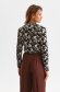 Black women`s shirt georgette loose fit with floral print 3 - StarShinerS.com