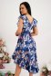 Asymmetric Georgette Midi Dress with Ruffles - StarShinerS 2 - StarShinerS.com