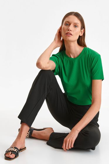 Női Pólók, Zöld bő szabású póló vékony anyagból - StarShiner.hu