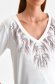 Bluza dama din material usor elastic alba cu croi larg - Top Secret 5 - StarShinerS.ro
