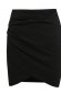 Black skirt wrap around short cut pencil high waisted thin fabric 5 - StarShinerS.com