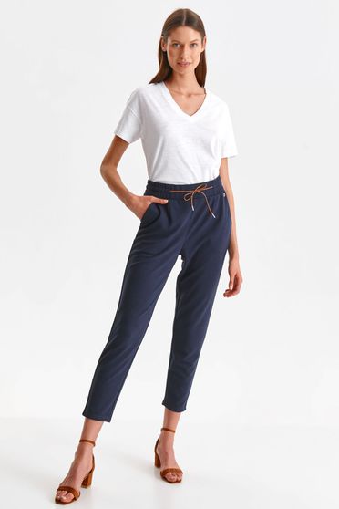 Skinny trousers, Dark blue trousers conical with pockets - StarShinerS.com