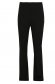 Black trousers from elastic fabric high waisted flaring cut 6 - StarShinerS.com