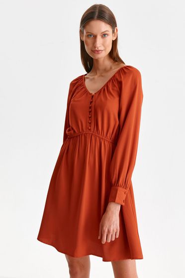 Online Dresses, Bricky dress thin fabric short cut cloche with elastic waist - StarShinerS.com