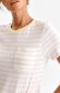 Tricou din bumbac piersica cu dungi orizontale si buzunar decorativ in fata - Top Secret 4 - StarShinerS.ro