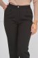 Pantaloni din stofa elastica negru conici cu talie normala si buzunare laterale - StarShinerS 5 - StarShinerS.ro