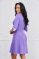 Purple dress short cut cloche with floral print elastic cloth - StarShinerS 2 - StarShinerS.com