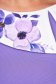 Purple dress short cut cloche with floral print elastic cloth - StarShinerS 5 - StarShinerS.com