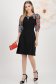 Rochie din stofa usor elastica in clos cu umeri cu volum si imprimeu digital - StarShinerS 3 - StarShinerS.ro