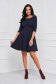Dark blue dress crepe short cut cloche with rounded cleavage - StarShinerS 4 - StarShinerS.com