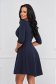 Dark blue dress crepe short cut cloche with rounded cleavage - StarShinerS 2 - StarShinerS.com