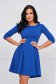 Blue dress crepe short cut cloche with rounded cleavage - StarShinerS 1 - StarShinerS.com