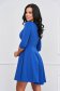 Blue dress crepe short cut cloche with rounded cleavage - StarShinerS 2 - StarShinerS.com
