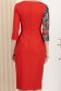 Rochie din stofa usor elastica midi tip creion petrecuta cu imprimeu digital - StarShinerS 5 - StarShinerS.ro