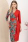 Rochie din stofa usor elastica midi tip creion petrecuta cu imprimeu digital - StarShinerS 1 - StarShinerS.ro